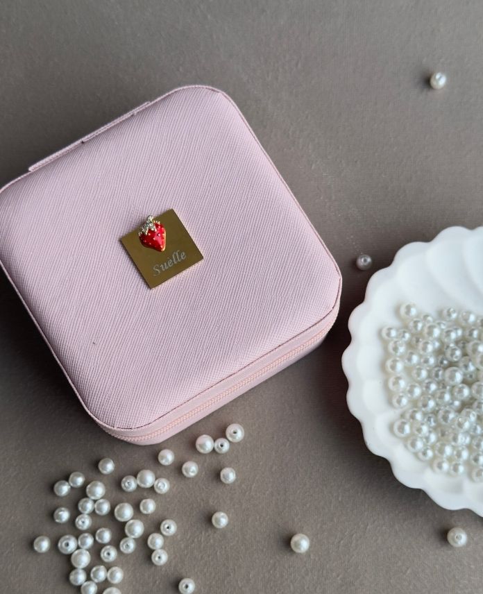 Aksesuar 10X10cm Pembe Takı Çantası