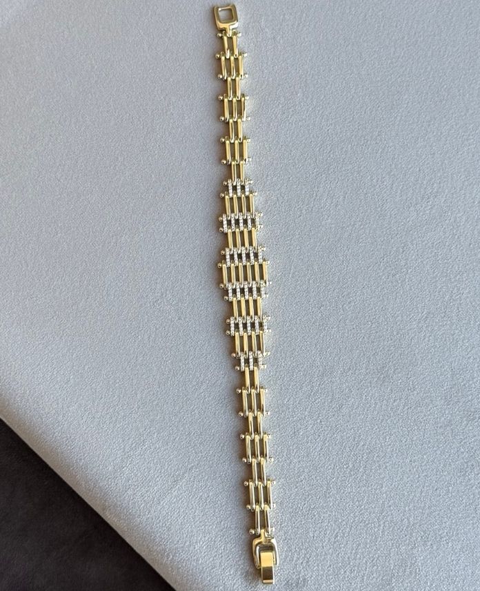 Xuping Şerit Taşlı 14K Bileklik