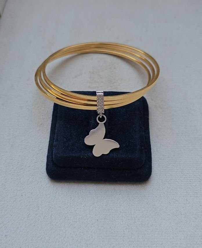 Ajda Küçük Kelebek Plaka Charm