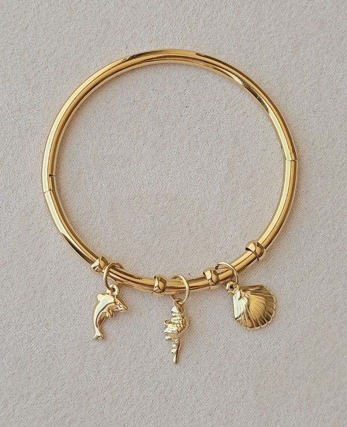 Çelik İstiridye Charm 65Mm Bilezik