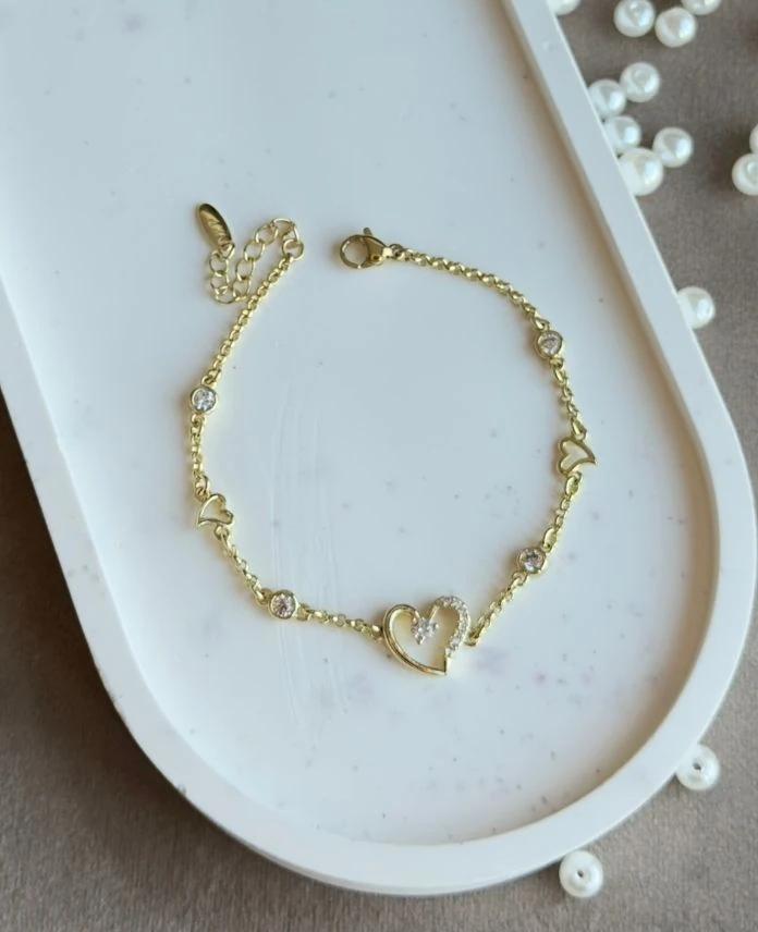 Xuping Kalp Taşlı 14K Bileklik