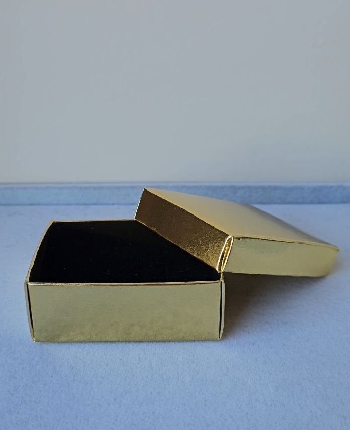 Aksesuar 3X6X8Cm Süngerli Gold Kutu