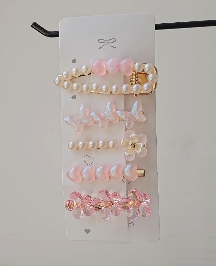 Aksesuar 5 Li Pembe Set Toka