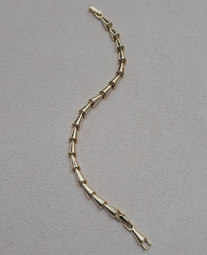 Xuping Bambo Taşlı Gold Bileklik