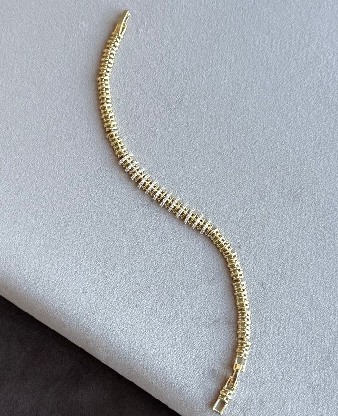 Xuping Şerit Taşlı 14K Bileklik