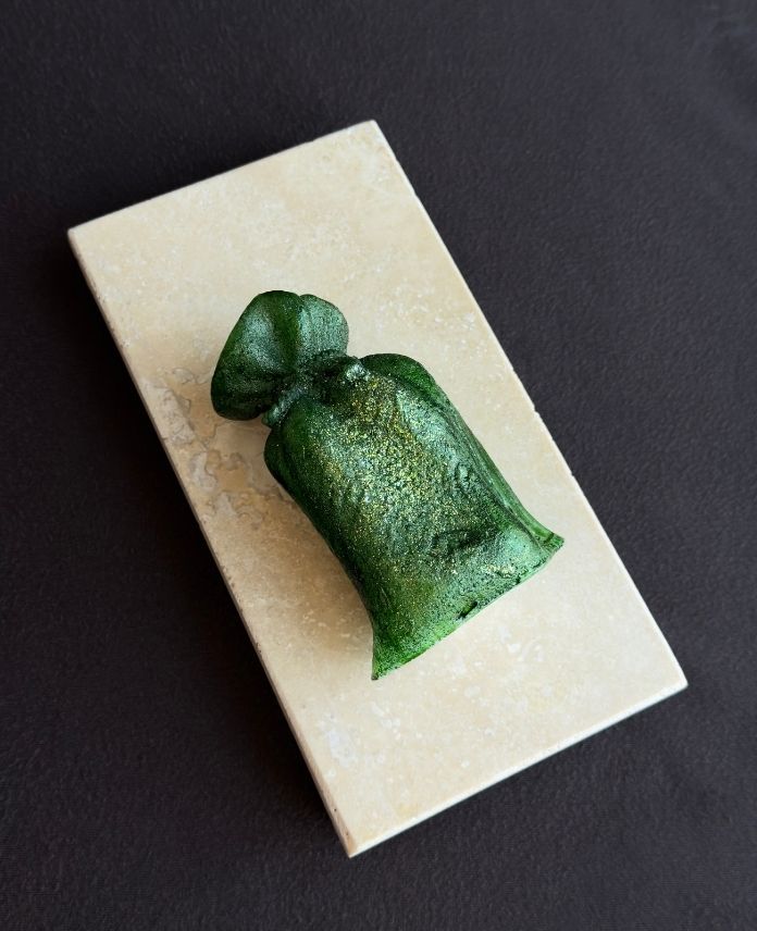 Aksesuar Çuval 10Cm Yeşil Kokulu Mum