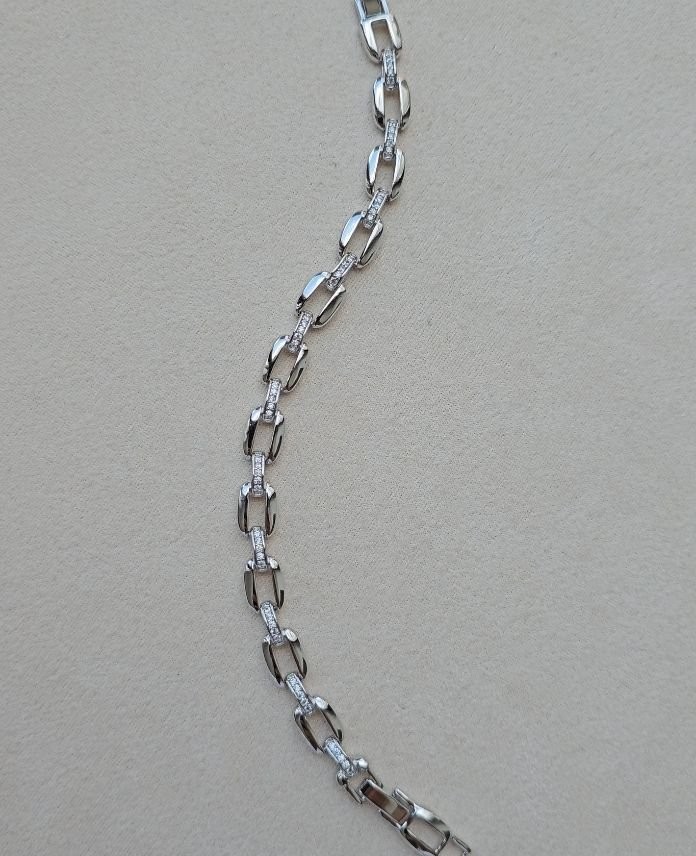 Xuping Zincir Taşlı Silver Bileklik