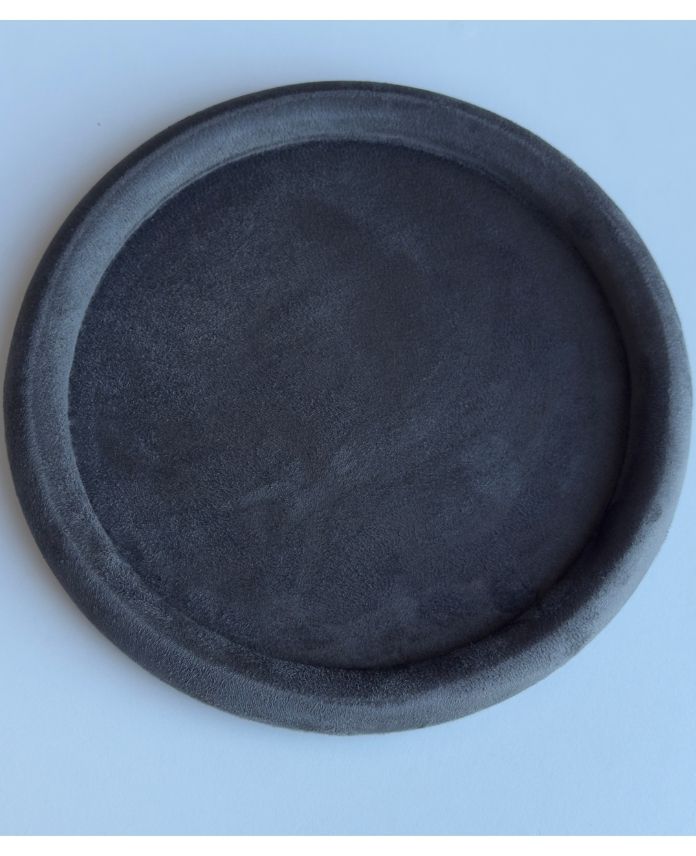 Aksesuar Yuvarlak Çap Gri 25Cm Tabla