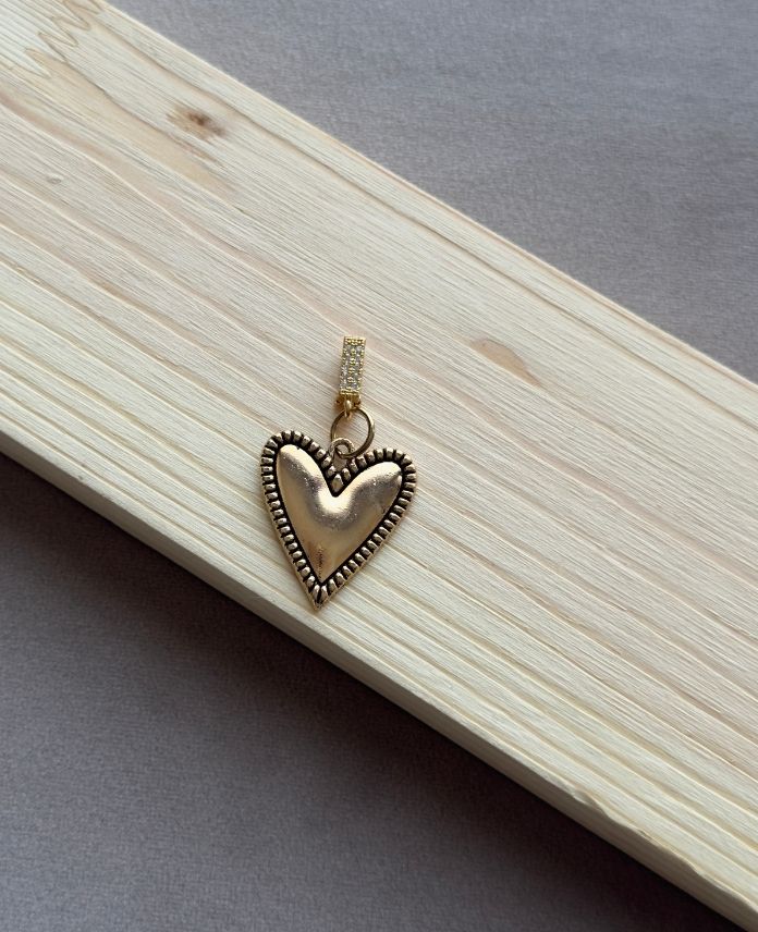 Pirinç Fermuar Charm