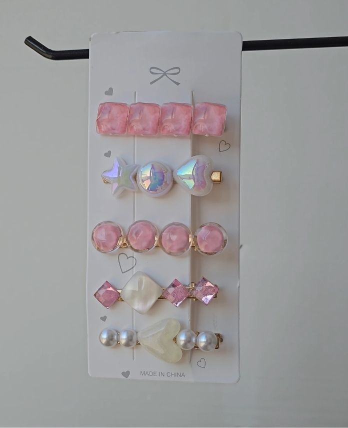 Aksesuar 5 Li Pembe Set Toka