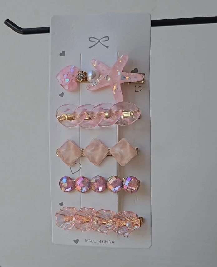 Aksesuar 5 Li Pembe Set Toka