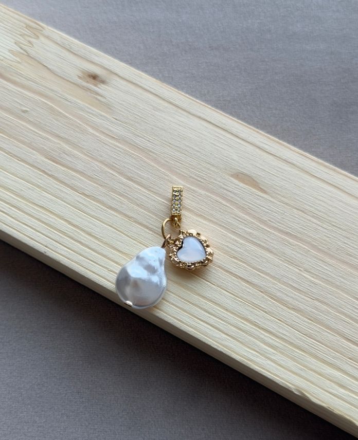 Pirinç Fermuar Charm