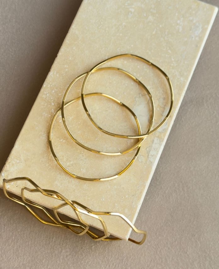 (12 Lİ PAKET İNDİRİMLİ) Ajda Zikzak 65Mm Bilezik