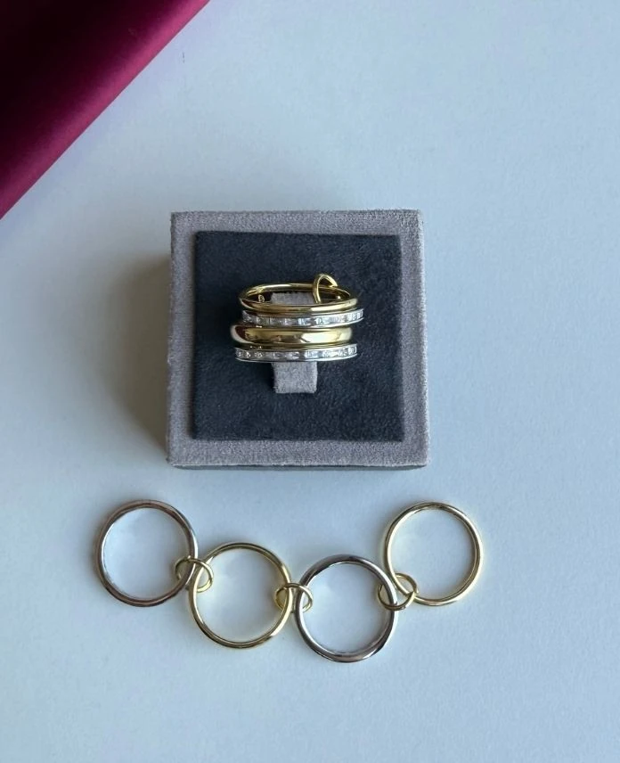 Pirinç Numaralı 4 Li Taşlı Yüzük