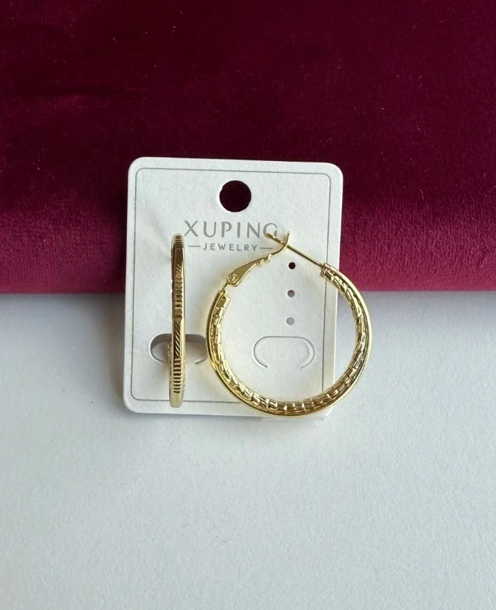 Xuping Halka Burgu 14K Küpe