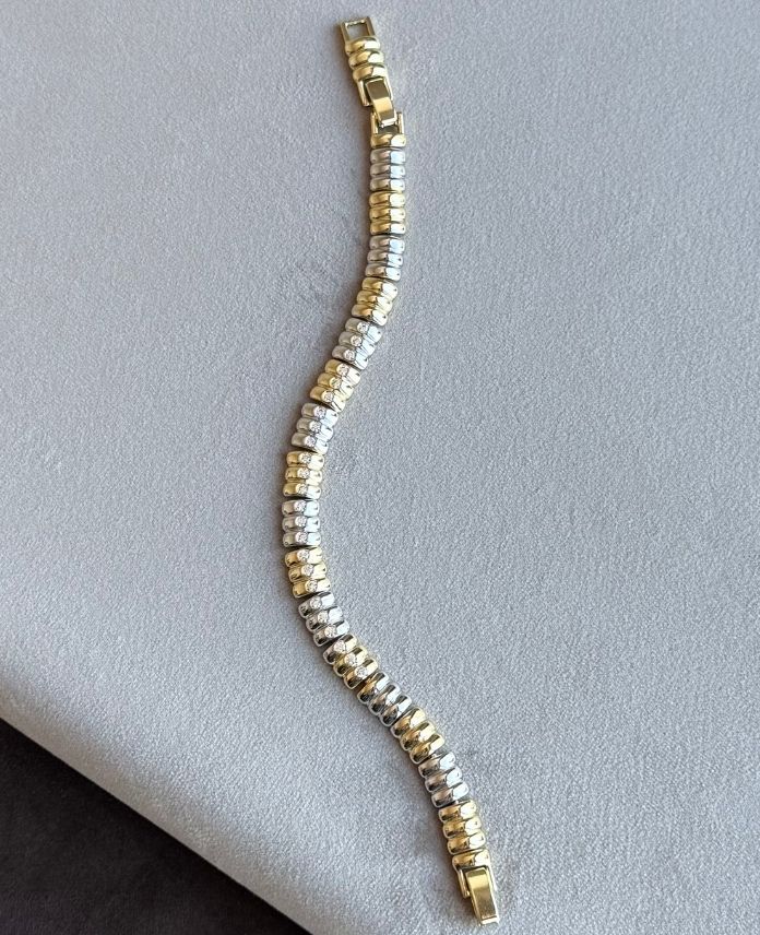 Xuping Taşlı Silver 14K Billeklik