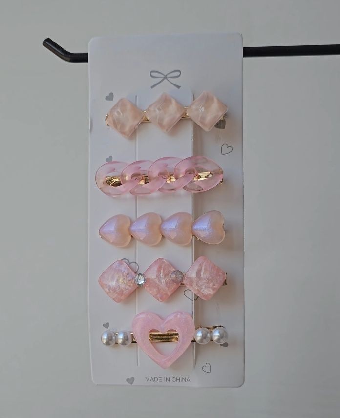 Aksesuar 5 Li Pembe Set Toka