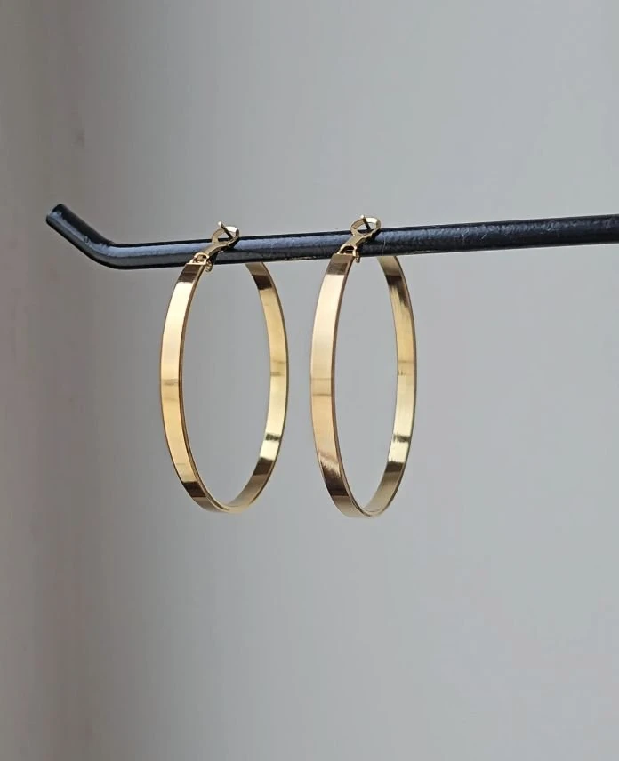 Çelik Halka Ajda 40Mm Küpe