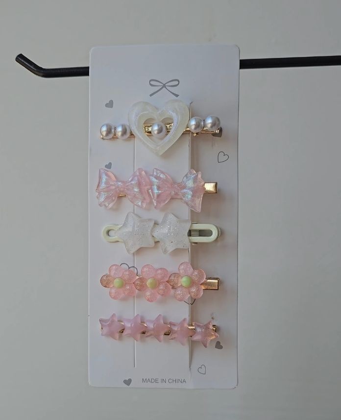 Aksesuar 5 Li Pembe Set Toka