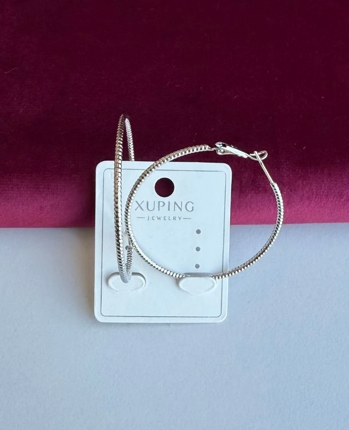 Xuping Halka Silver Küpe