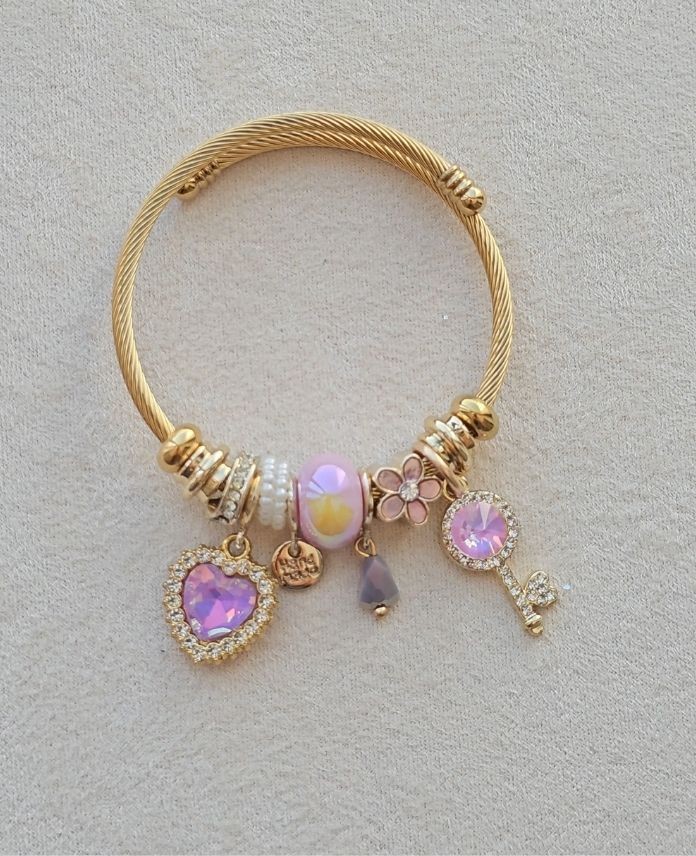 Pndr Gold Kalp Pembe