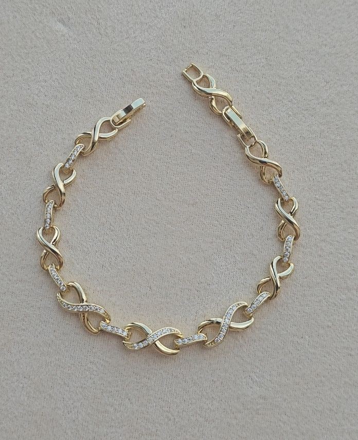 Xuping Sonsuzluk Taşlı Gold Bileklik