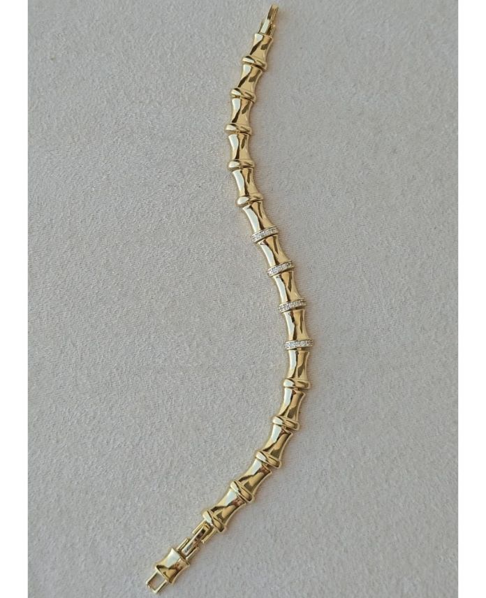Xuping Bambo Taşlı Gold Bileklik