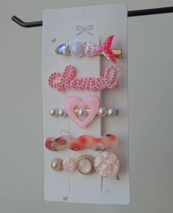 Aksesuar 5 Li Set Pembe Toka