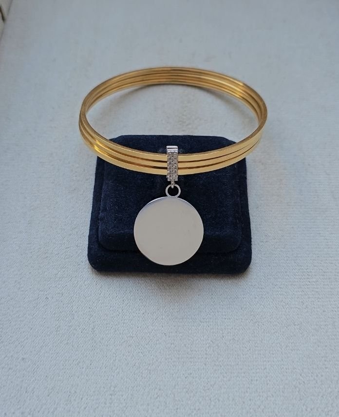 Ajda Büyük  Yuvarlak Plaka Charm