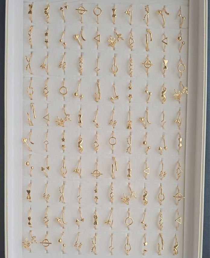 Pirinç 100 Lü Ayarlamalı Set Yüzük