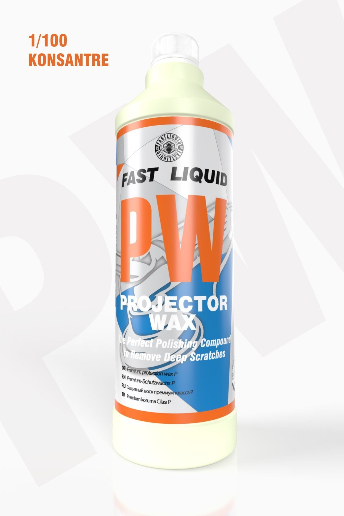 Fast Liquid Pw Projector Wax Islak & Kuru Hızlı Cila 1/100 Konsantre 1 Litre