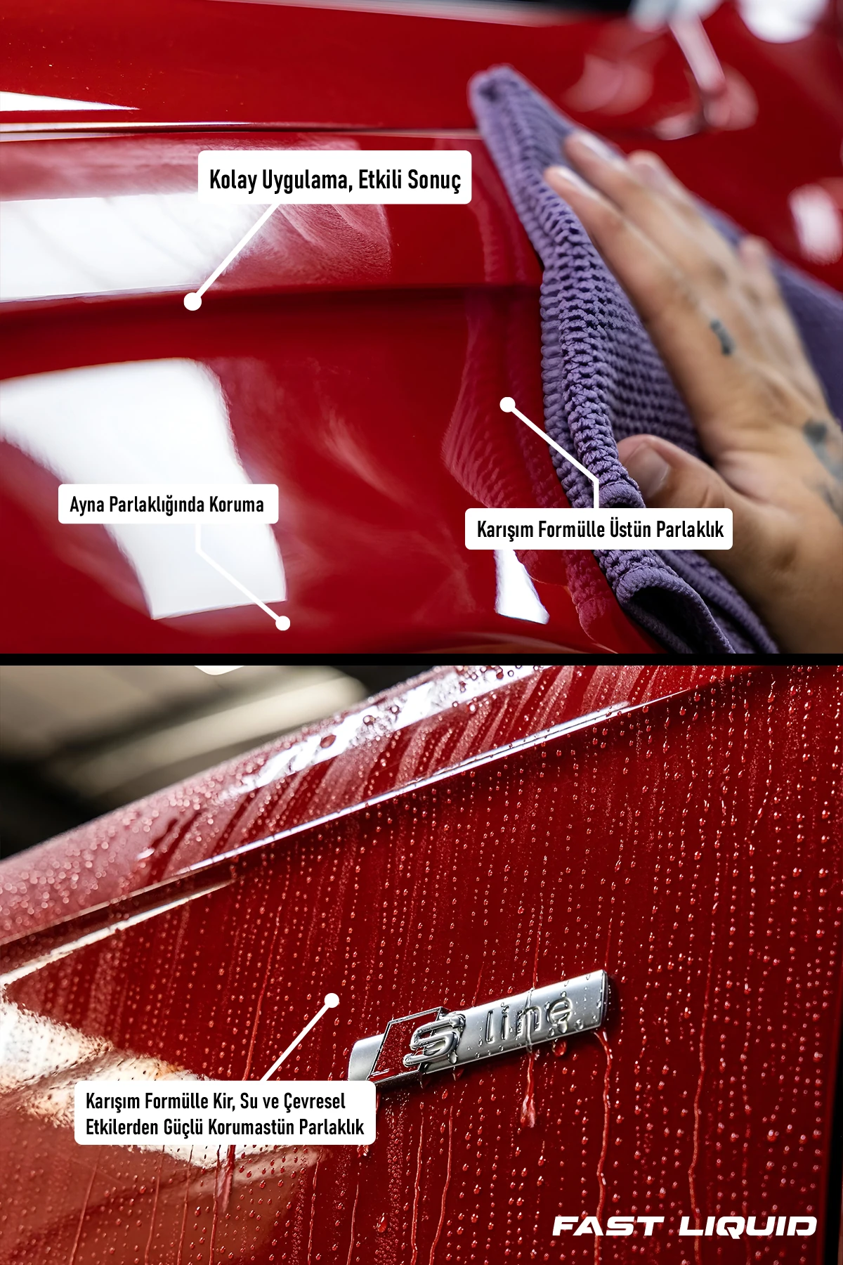 Araç Ceramik Wax – Derin Parlaklık ve Güçlü Su İtici Etki 200ml