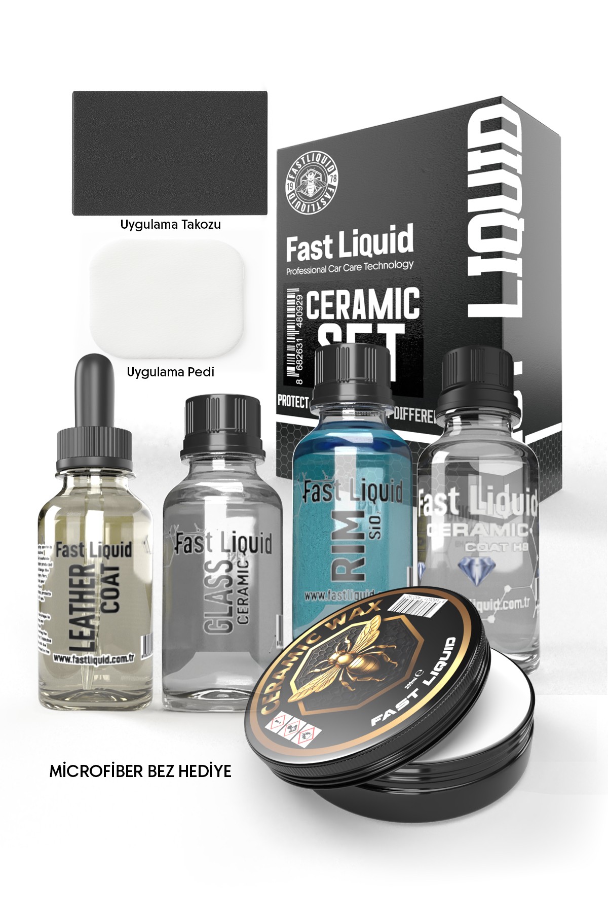 Seramik Kaplama Seti 4 Parça |  Araç Seramik Wax (Car Ceramic Wax)