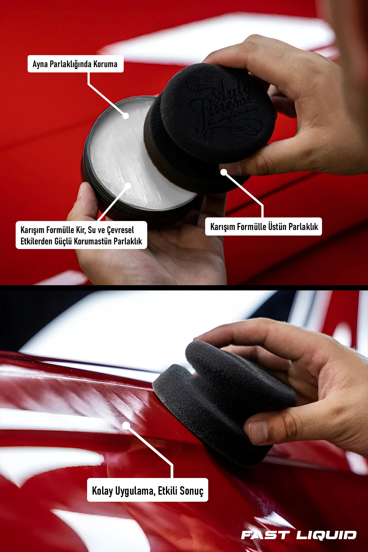 Araba Ceramik Wax – Derin Parlaklık ve Güçlü Su İtici Etki 200ml