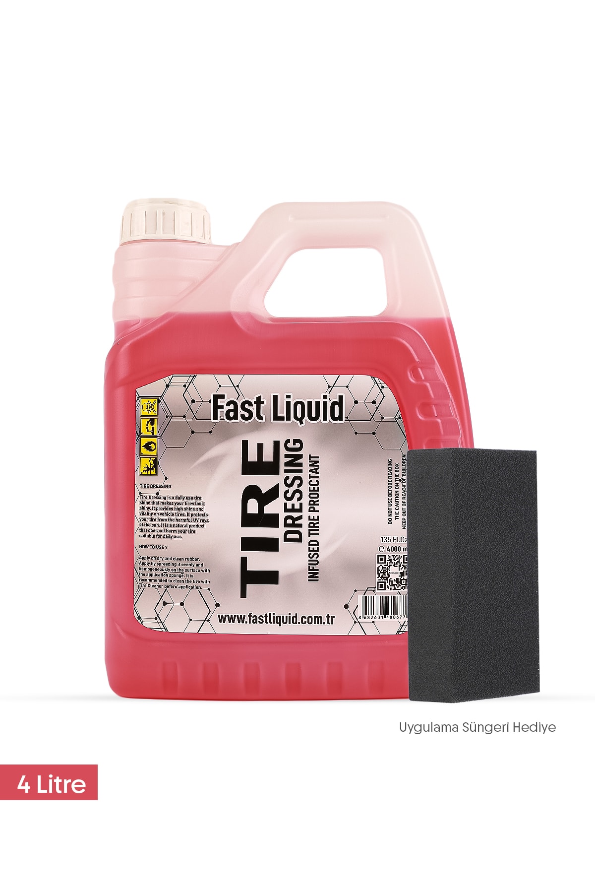 Lastik Parlatıcı 4 Lt Yüksek Parlaklık & Islak Görünüm