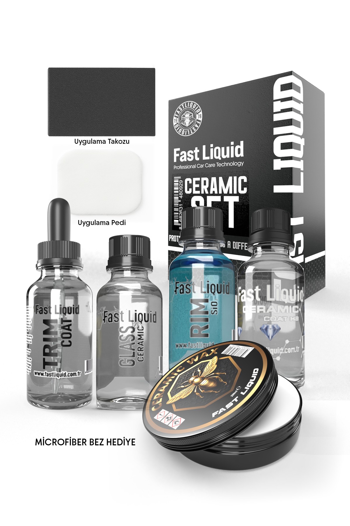 4 lü Seramik set + Ceramic wax