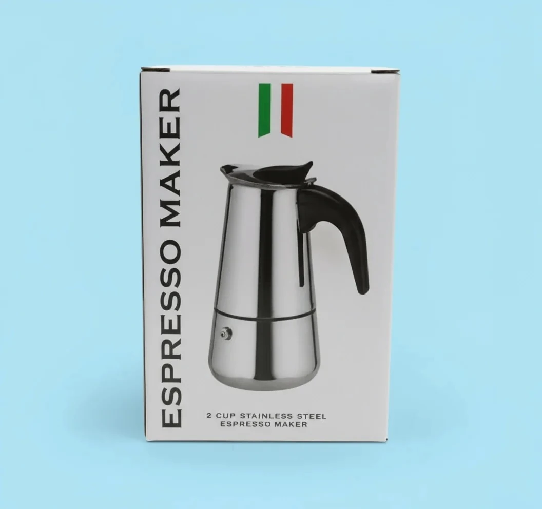 Paslanmaz Çelik Moka Pot ( 2 fincanlık )