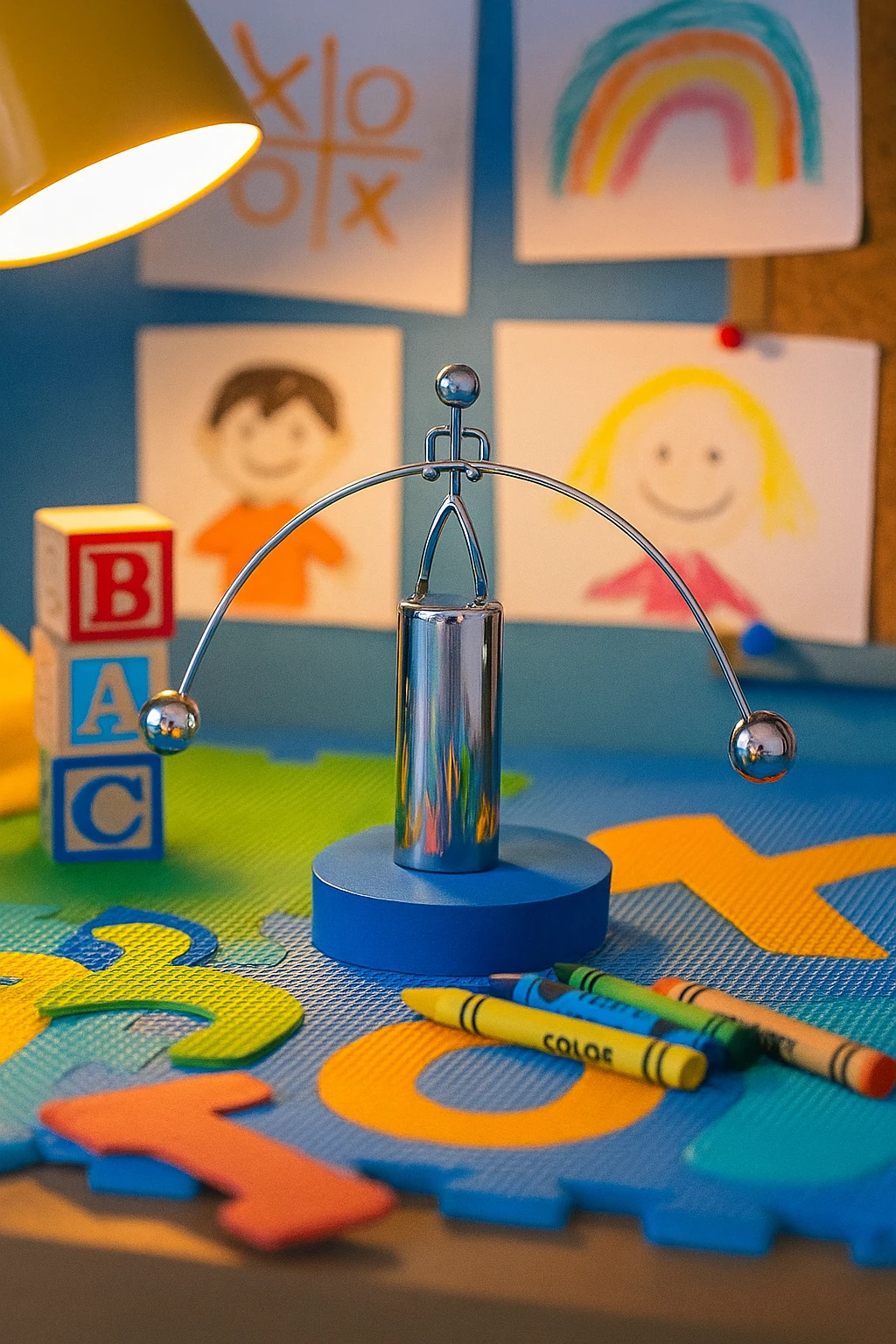 Masa Üstü Halterci Denge Adam