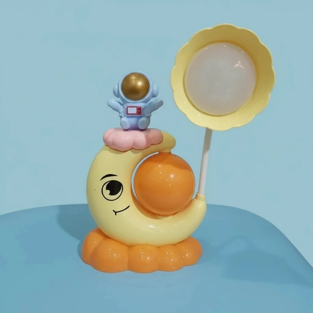 Ay ve Astronot Desenli Led Gece Lambası