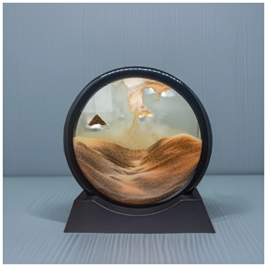 Üç Boyutlu Estetik Akışlı Dekoratif Kum Saati