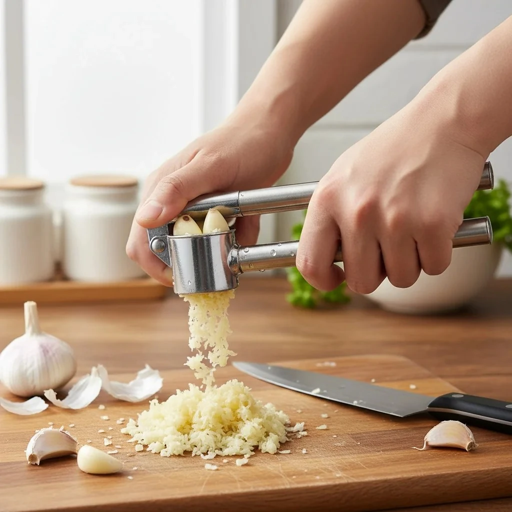 Paslanmaz Çelik Sarımsak Ezici