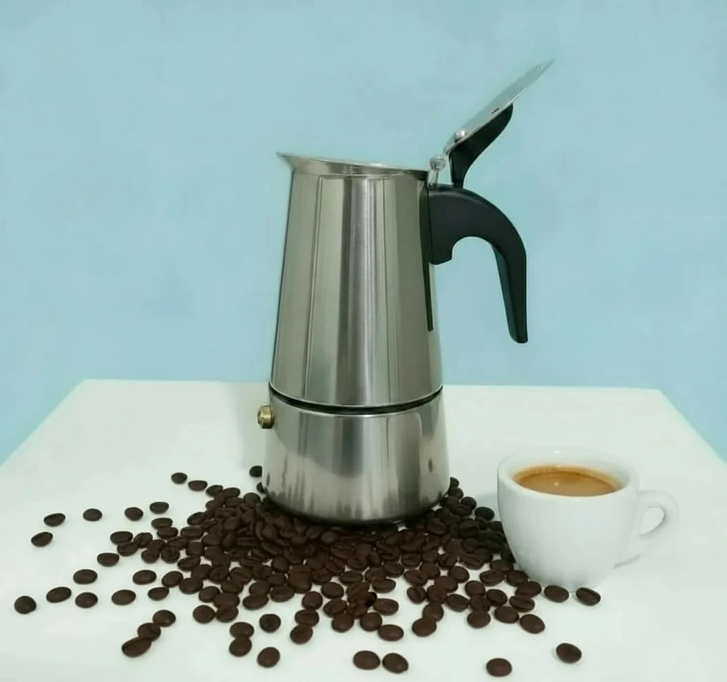 Paslanmaz Çelik Moka Pot ( 2 fincanlık )