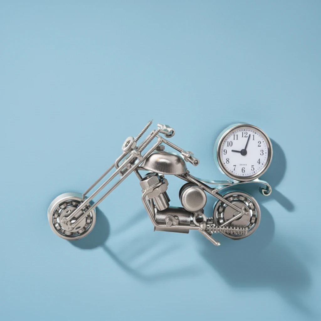 Masa Üstü Saatli Metal Motor