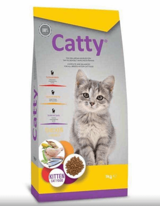 CATTY KİTTEN TAVUKLU YAVRU KEDİ MAMASI 1 KG 