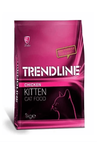 TRENDLINE TAVUKLU YAVRU KEDİ MAMASI 1 KG 