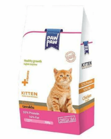 PAW PAW TAVUKLU YAVRU KEDİ MAMASI 500 GR