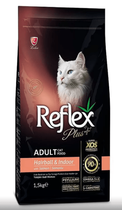 REFLEX PLUS ADULT HAİRBALL SOMONLU YETİŞKİN KEDİ MAMASI 1,5 KG