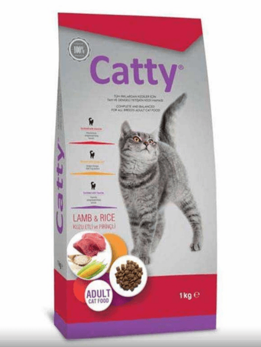 CATTY YETİŞKİN KUZU,PRİNÇLİ KEDİ MAMASI 1 KG 