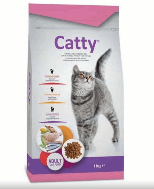 CATTY YETİŞKİN TAVUKLU KEDİ MAMASI  1 KG 