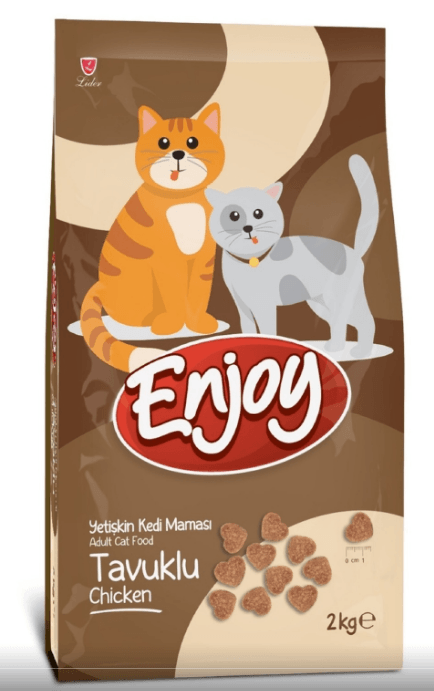 ENJOY YETİŞKİN KEDİLER İÇİN TAVUKLU TAM VE DENGELİ KEDİ MAMASI 2 KG 